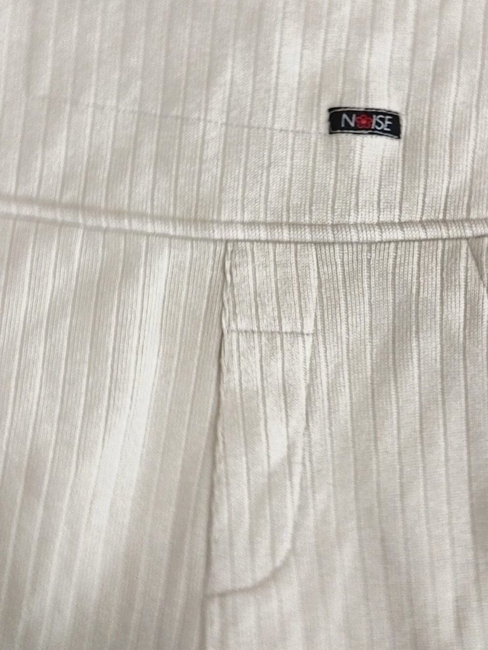 Noy's Classic Ribbed Cotton Jumpsuit, Cream/Off-White, Size S Made in Canada - Picture 5 of 14